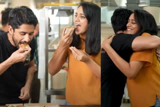 Nagachaitanya Ashritha Daggubati food videoNagachaitanya Ashritha Daggubati food video