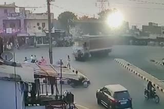 ratlam truck accident cctv footage