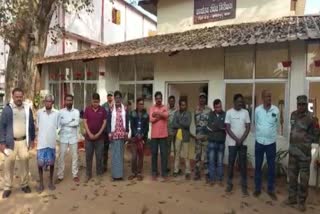 Bastar police presented the warrants in the court