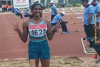 Shiva priya won three gold medals  state school sports meet  ഇത് ലാസ്റ്റ് ചാന്‍സാണ്  വിജയ തിളക്കവുമായി ശിവപ്രിയ  ശിവപ്രിയക്ക് മൂന്ന് സ്വര്‍ണം  തൃശൂരിന് ഇരട്ടി മധുരം  ലോങ്ങ് ജമ്പ്  ട്രിപ്പിൾ ജമ്പ്  ചന്ദ്രശേഖർ നായർ സ്റ്റേഡിയം  സ്പോര്‍ട്‌സ് മീറ്റ്  തിരുവനന്തപുരം വാര്‍ത്തകള്‍  തിരുവനന്തപുരം ജില്ല വാര്‍ത്തകള്‍  തിരുവനന്തപുരം പുതിയ വാര്‍ത്തകള്‍  kerala news updates  latest news in kerala