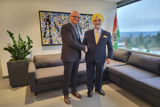 Ambassador Sandhu meets Microsoft CEO Satya Nadella