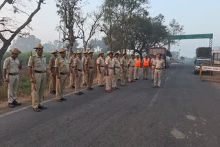 Tight Police security in Belagavi