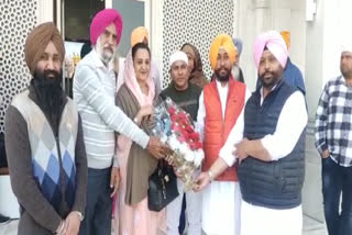 BJP leader Amanjot Ramuwalia arrived at Amritsar