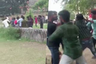 SFI  AISF  Kollam  SN College  Fight among SFI AISF Students federation  Students federation  കൊല്ലം  എസ്‌എന്‍ കോളജില്‍  എസ്എഫ്ഐ  എഐഎസ്എഫ്  സംഘര്‍ഷം  പരുക്ക്  അക്രമ ദൃശ്യങ്ങള്‍  വിദ്യാർഥി