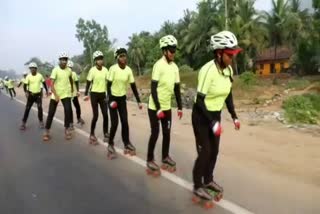 Skating Yatra from Kashmir to Kanyakumari