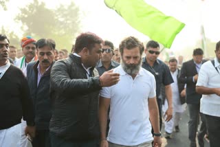 Rahul Gandhi talks with Devendra Bissa