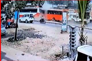 Bus accident cctv