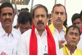 CPI Ramakrishna padayatra for kadapa steel plant