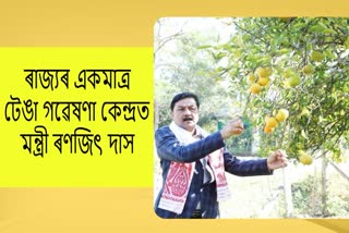 minister-ranjeet-kumar-das-visited-citrus-research-station-in-tinsukia