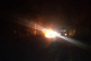 car fire in kurukshetra