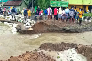 முத்தியால்பேட்டை பாலம் கட்டுமான பணி பாதிப்பு