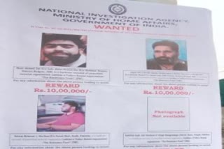 NIA put up posters of four terrorists