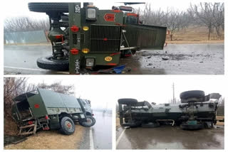 Military vehicles met an accident in Anantnag, seven soldiers injured