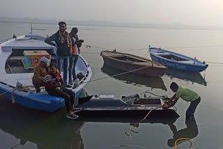 Robot Motor Boat trial is successful to clean Ganga in Varanasi