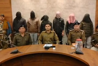 ramgarh police arrested six criminals
