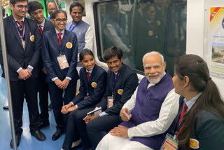 PM in Nagpur: Modi takes Metro ride, interacts with students