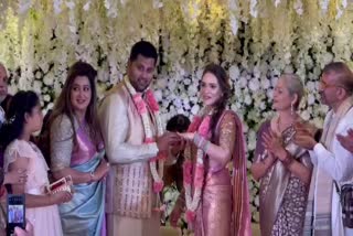 Abishek Ambareesh Engagement with aviva biddappa