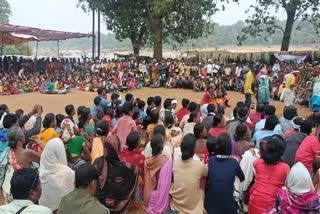 tribal protest against bridge and bsf camp in kanker district of chhattisgarh