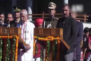 Sukhvinder Sukhu takes oath as new Himachal CM Mukesh Agnihotri his Deputy