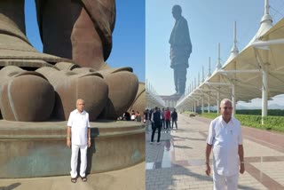 Sardar Vallabhbhai Patel statue seen by BSY