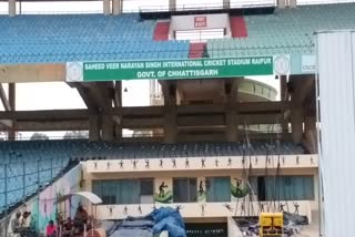 Arrangement in Shaheed Veer Narayan Singh Stadium