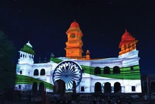 गांधी भवन में 3-D प्रोजेक्शन मैपिंग शो