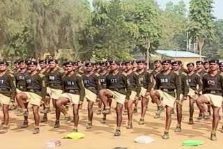 bastar fighters training in borgaon police camp