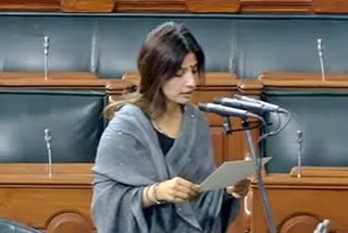 mainpuri-mp-dimple-yadav-took-oath-as-member-of-parliament