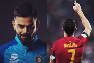 Virat Kohli on Cristiano Ronaldo  Virat Kohli  Cristiano Ronaldo  FIFA World Cup 2022  क्रिस्टियानो रोनाल्डो पर विराट कोहली  क्रिस्टियानो रोनाल्डो  विराट कोहली  फीफा विश्व कप 2022