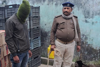 जमुई में दो लाख रुपए के शराब के साथ एक तस्कर गिरफ्तार