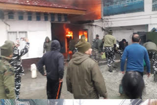 Fire at CRPF Camp