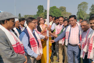 Laid the foundation stone of the book fair at Kalgachia