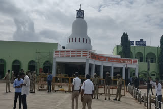 Kalaburagi railway station painted green colour