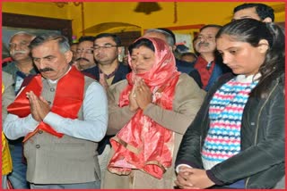 CM Sukhu at Jakhu Hanuman Temple