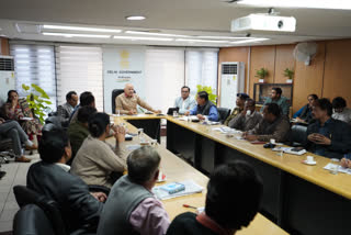 Manish Sisodia held review meeting