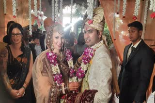 Foreigner Girl Married Indian Boy, Jennifer Weds Shresth in Bharatpur