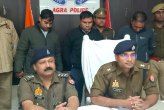 DCP, West, Satyajeet Gupta at a Press meet in Agra