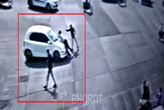 traffic-policeman-dragged-on-car-bonnet-in-madhya-pradesh-traffic-cctv-video