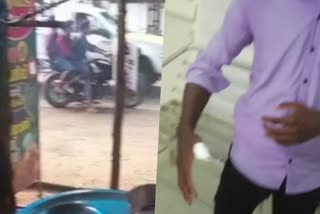 student got injured  youth bike race  bike race in kollam  bike race youths  ayiravalli uit college  kollam latest news  latest news today  അമിത വേഗതയിൽ ബൈക്ക് ഓടിച്ച് കയറ്റി  ബൈക്ക് ഓടിച്ച് കയറ്റി അഭ്യാസ പ്രകടനം  യുഐടി കോളജിലെ വിദ്യാർഥികൾ  അഭ്യാസ പ്രകടനം  കൊല്ലം ഏറ്റവും പുതിയ വാര്‍ത്ത  ഇന്നത്തെ പ്രധാന വാര്‍ത്ത