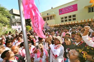 KCR inaugurated BRS national office in Delhi