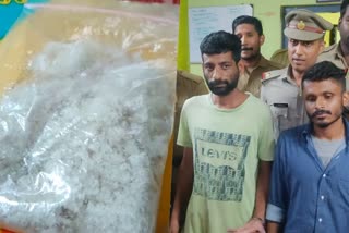 two youth got arrested  onehundred and sixteen gram mdma  mdma  mdma arrest  drug  latest news in thrissur  latest news today  എംഡിഎംഎ  തൃശൂരില്‍ 116 ഗ്രാം എംഡിഎംഎ  എംഡിഎംഎയുമായി രണ്ട് പേര്‍ പിടിയില്‍  നെല്ലിക്കുന്ന് സ്വദേശി അനീഷ്  കാളത്തോട് സ്വദേശി ബെനഡിക്റ്റ്  ഇലക്‌ട്രോണിക് ത്രാസും  തൃശൂര്‍ ഏറ്റവും പുതിയ വാര്‍ത്ത  ഇന്നത്തെ പ്രധാന വാര്‍ത്ത