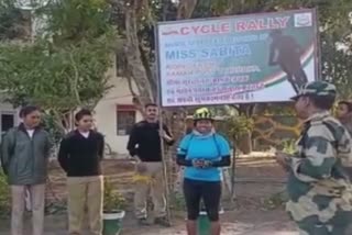 Bicycle rally, soldiers by Sushri Savita Mahto,Pathankot Punjab