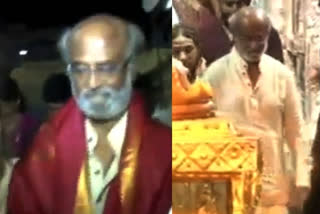 Superstar Rajinikanth offers prayers at Tirumala temple