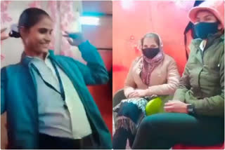 Women constables grooves on 'Patli Kamariya' while on duty, Police takes action