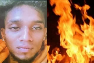 lover set fire to girl scooty