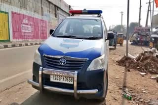 Thief stolen Police vehicle in Suryapet