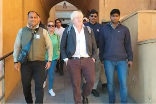 ജയ്‌പൂരിലെ ആംബര്‍ കോട്ട  മുന്‍ ബ്രിട്ടീഷ് പ്രധാനമന്ത്രി ബോറിസ് ജോണ്‍സണ്‍  ബോറിസ് ജോണ്‍സണ്‍  ജയ്‌ഗഡ് കോട്ട  Former UK PM Boris Johnson visits Amber fort  Boris Johnson visits Jaigarh fort  ആംബര്‍ കോട്ട സന്ദര്‍ശിച്ച് ബോറിസ് ജോണ്‍സണ്‍
