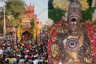 மதுரை மீனாட்சி கோவிலில் அஷ்டமி சப்பர வீதி உலா; ஆயிரக்கணக்கான பக்தர்கள் பங்கேற்பு