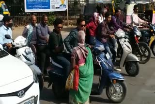 Beggars begging on streets of Bilaspur