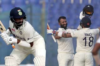 pujara century match against bangladesh